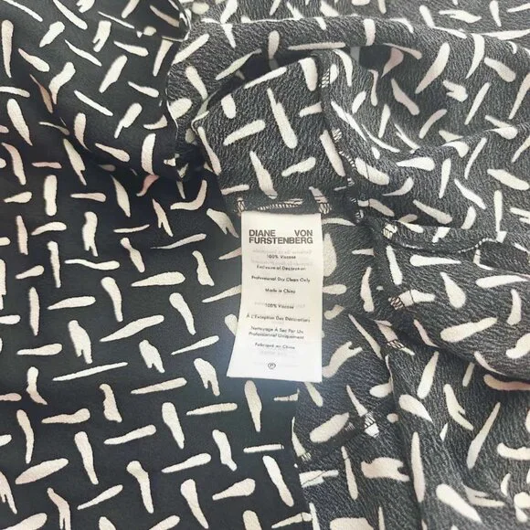 NWT Diane von Furstenberg DVF Celia floral-print crepe midi dress - Picture 8 of 8